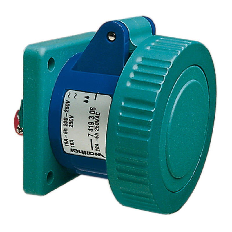 Walther Werke - CEE-Anbausteckdose (IEC 60309) CEPro Anbaudose 16A 7419306 3P 230V 6h IP67 6Sk