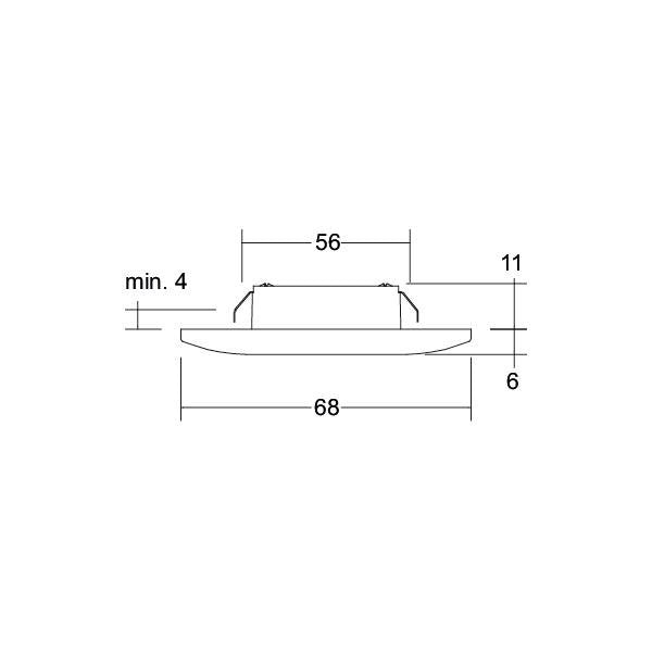 Brumberg Leuchten - Downlight/Strahler/Flutlicht LED-Einbaudownlight 12104183 350 mA