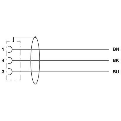 Phoenix Contact - Konfektioniertes Sensor-Aktor-Kabel Sensor-/Aktor-Kabel SAC-HZ-3P-10#1409498 − 10 Stück