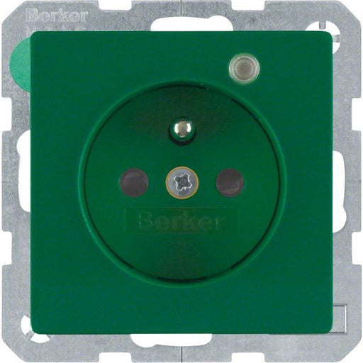Berker - Steckdose gn samt 6765096013 Kontroll-LED