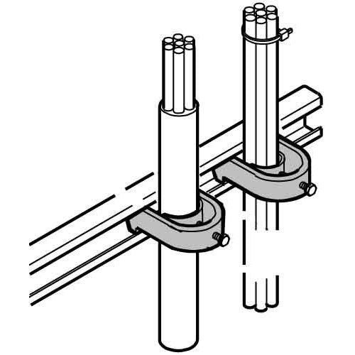 Schroff - Befestigungsschelle für Kabel/Rohre Schelle 20114728 (VE10)