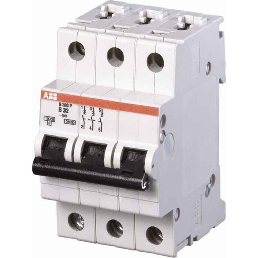 ABB Stotz S&J - Leitungsschutzschalter Sicherungsautomat S203P-C0,5 C,15-25kA,0.5A,3P