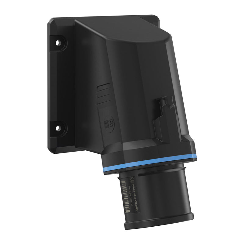 Walther Werke - CEE-Gerätestecker (IEC 60309) CEE NEO Anbaugerätestecker FW731306SK schräg 32A 3P 6h