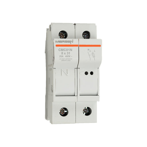 Mersen - Halter für zylindrische Sicherung Sicherungshalter CMC81N 8x31 AC500V 25A 1+N − 6 Stück