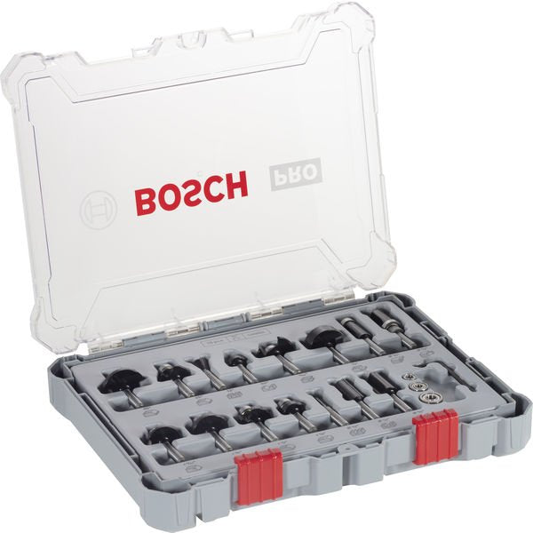 Bosch - Werkzeugset PRO Fräsersatz gemischt, 2607017473 Schaft 1/4