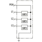 DEHN - Kombi-Ableiter für Energietechnik Kombi-Ableiter DSH ZP B2 TNC 255