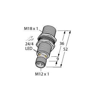 Turck - Induktiver Näherungsschalter Sensor BI5UMT18HAP6XH1141 induktiv