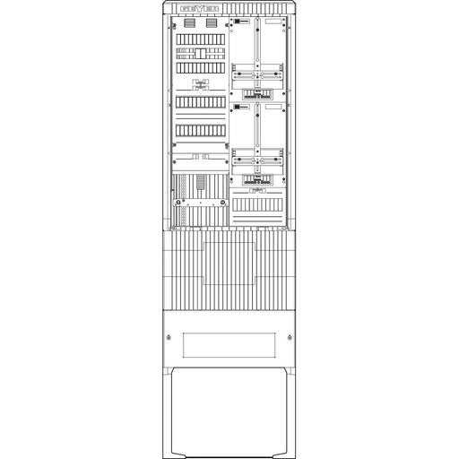 ABN - Zähler-Komplettschrank Zähleranschlusssäule SZ205ZA2500 2 ZP APZ 5pol