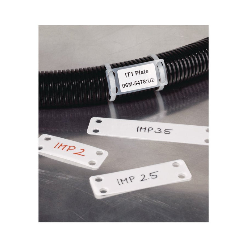 HellermannTyton - Kabelmarkierungssystem Kennzeichnungsschild IT1-N66-NA − 100 Stück