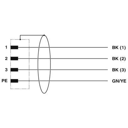 Phoenix Contact - Konfektioniertes Sensor-Aktor-Kabel Powerleitung SAC-4P-MRS/1#1424111 − 1 Stück
