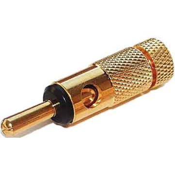 E+P Elektrik - Kommunikationstechnik-Adapter Bananenstecker BS 10 LOSE S vergoldet schwarz