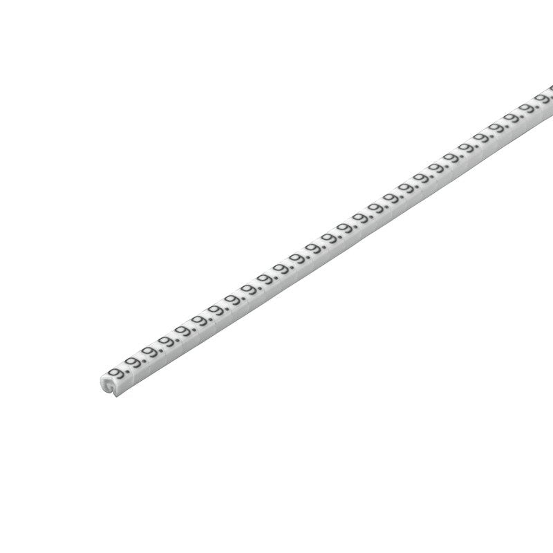 Weidmüller - Kabelmarkierungssystem Leitermarkierer CLI C02-3 WS/SW 0 CD 3x3,4mm,weich,weiß − 500 Stück