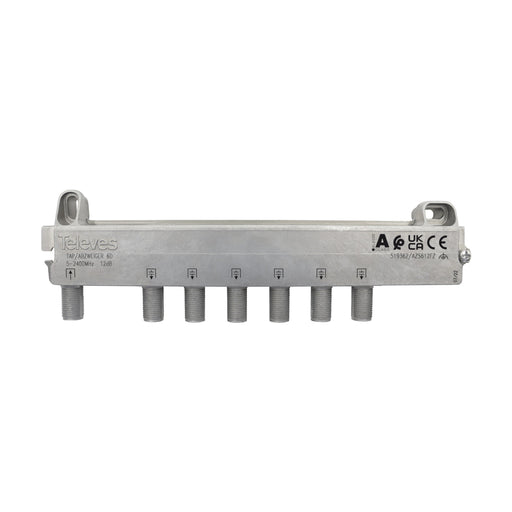 Televes - Abzweiger und Verteiler Abzweiger 6f AZS612FZ 12 dB, 5-2400 MHz