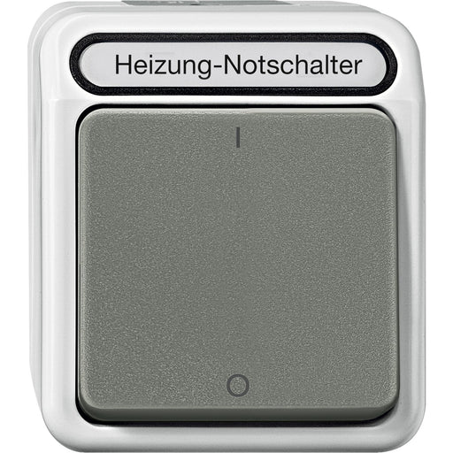 Merten - Installationsschalter Heizungs-Notschalter MEG3643-8029 lichtgrau