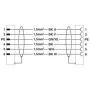 Phoenix Contact - Konfektioniertes Sensor-Aktor-Kabel Steckverbinder beidseitig K-5E-M23 M9/#1618964 kunststoffumspritzt − 2 Stück