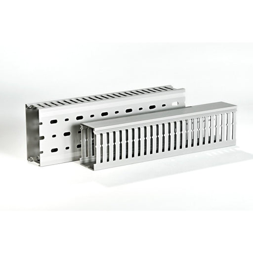 HellermannTyton - Verdrahtungskanal HTWD-DIN50X75PVCGY28 50x75mm, 2000mm, gr − 28 Meter