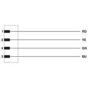 Phoenix Contact - Konfektioniertes Sensor-Aktor-Kabel Bussystem-Kabel SAC-4P-M 8MS#1543278