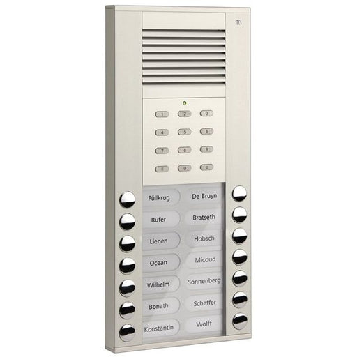 TCS Tür Control - Türstation für Türkommunikation Audioaußenstation 1-reihig ASE51140-0010 14 Tasten Codeschl