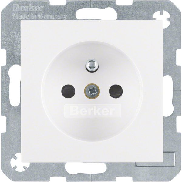 Berker - Steckdose pws/gl 6765768989 m.Schutzkontakt