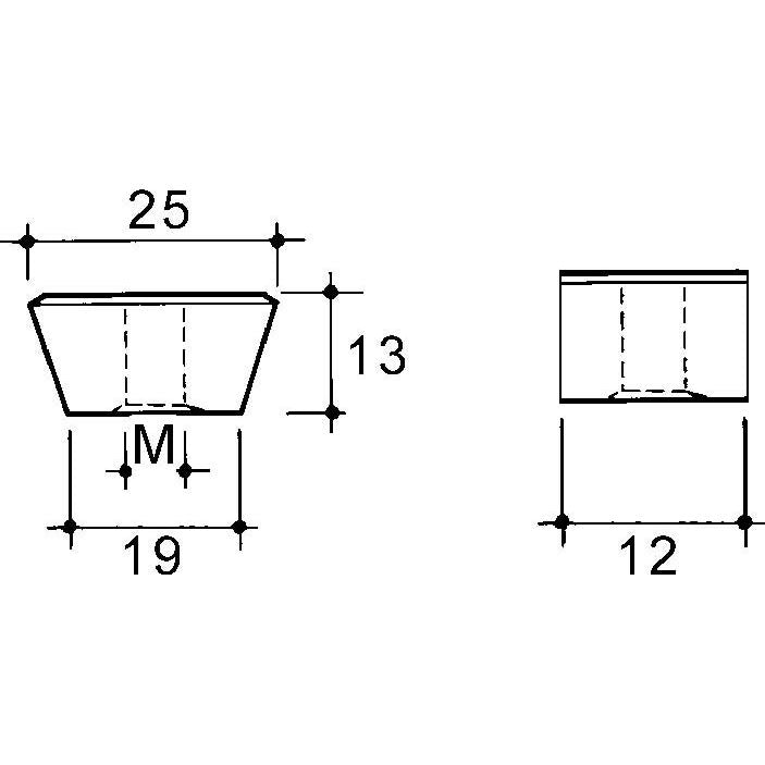 Niedax - Gleitmutter Profildeckenabhänger WN6 − 100 Stück