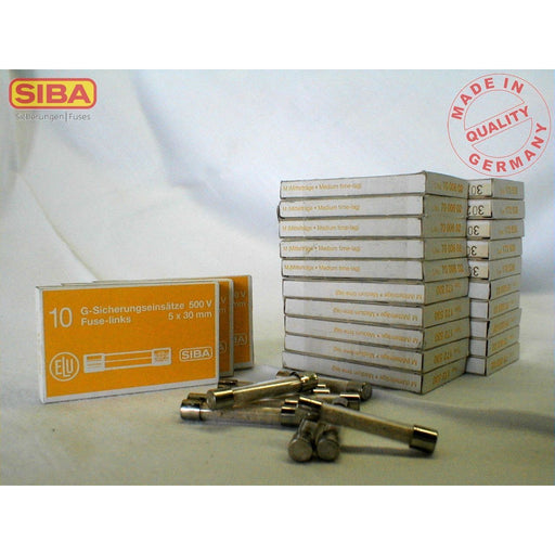 Siba - Zylindrische Sicherung G-Sicherung M 5A 172530 5x30 ungenormt − 100 Stück
