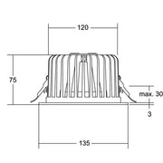 Brumberg Leuchten - Downlight/Strahler/Flutlicht LED-Einbaudownlight 12560173