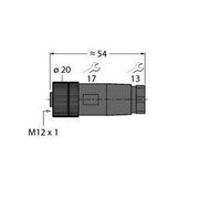 Turck - Rundsteckverbinder, feldkonfektionierbar (Industriesteckverbinder) Kupplung B8151-0