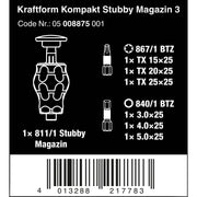 Wera - Bit-Set Bits-Handhalter 05008875001 mit 6 Bits