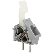 WAGO - Leiterplattenklemme Anreihbare Leiterplattenk. 256-401/333-000 Drücker,2,5mm²,grau − 100 Stück