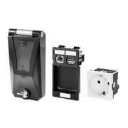 Weidmüller - Elektronik-Leergehäuse Einsatzset IEFCSETSPDED001-KN-P 1xPower, 2xData