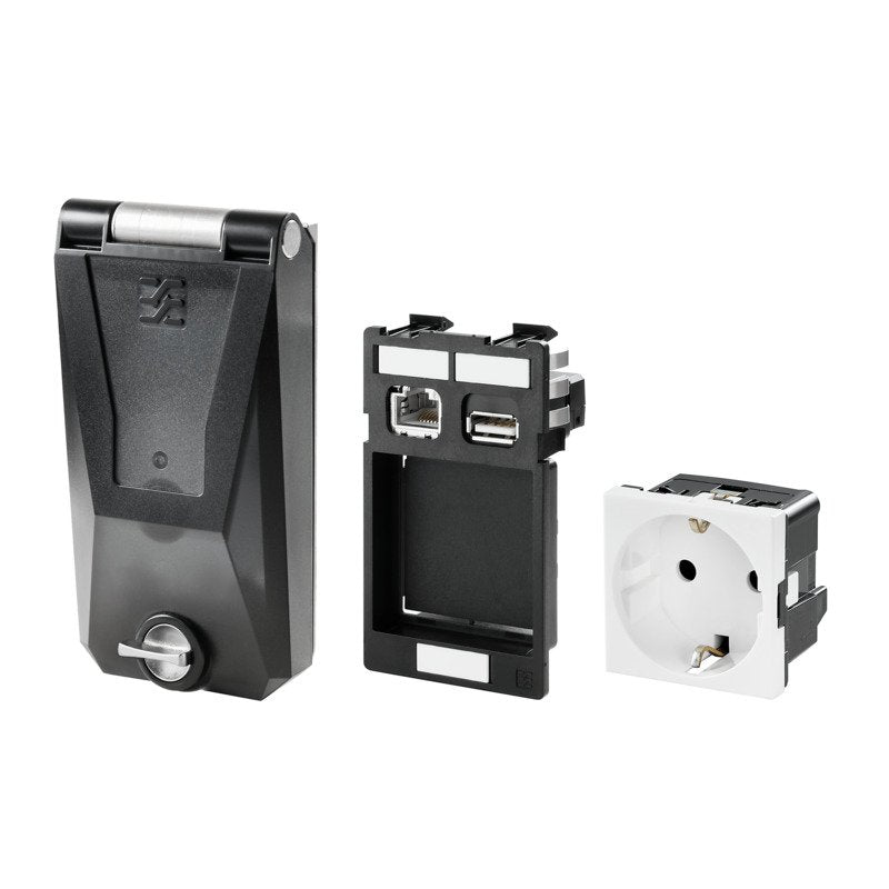 Weidmüller - Elektronik-Leergehäuse Einsatzset IEFCSETSPDED001-KN-P 1xPower, 2xData