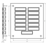 Grothe - Klingeltableau für Türkommunikation Etagenplatte ETA 867 EV1