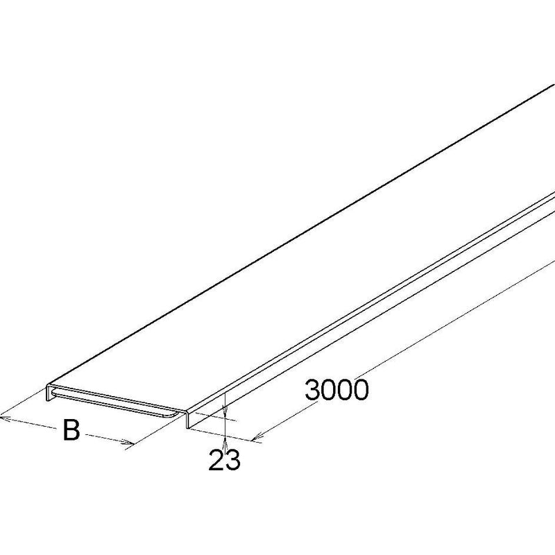 Niedax - Deckel für Kabeltragsystem GFK-Rinnendeckel KKD 200 − 3 Meter