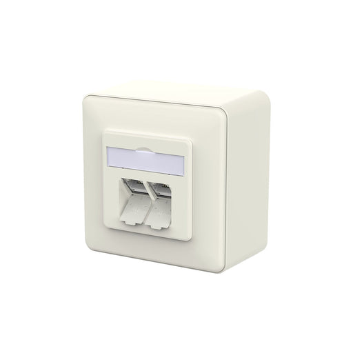 Metz Connect - Kommunikationsanschlussdose Kupfer RJ45 Anschlussdose LSA++ 130E380002-I reinweiß
