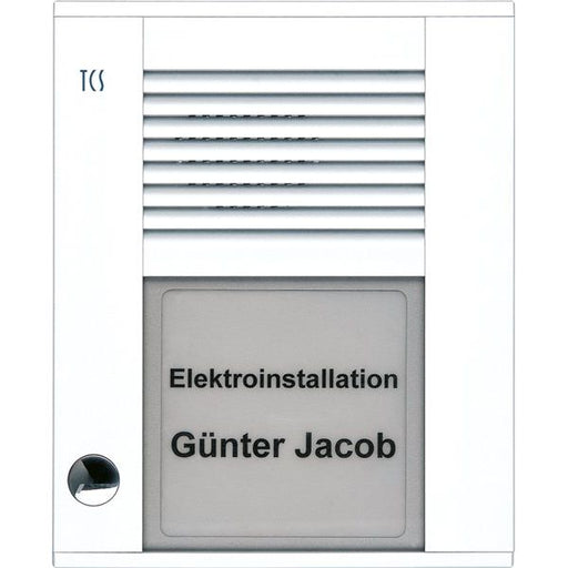 TCS Tür Control - Türstation für Türkommunikation Audioaußenstation1-reihig PDS01-WS/04 1 Taste AP weiß