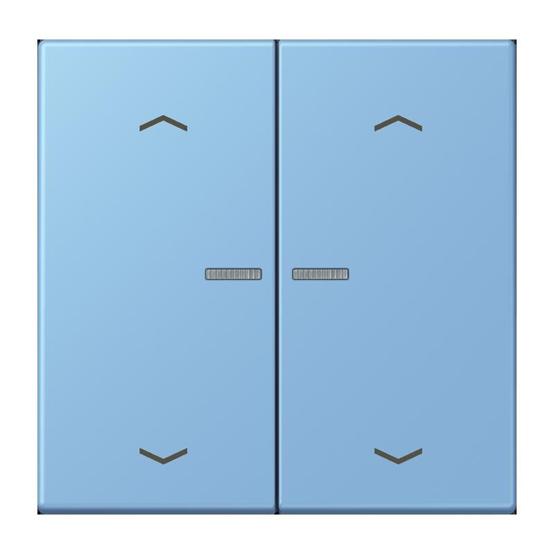 Jung - Abdeckung/Bedienelement für Installationsschalterprogramme Wippe mit Lichtleiter LC 102 KO5P 256 bleu ceruleen 59
