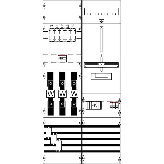 Striebel&John - Zählerfeld M+W Feld kpl. KA4265 BH3