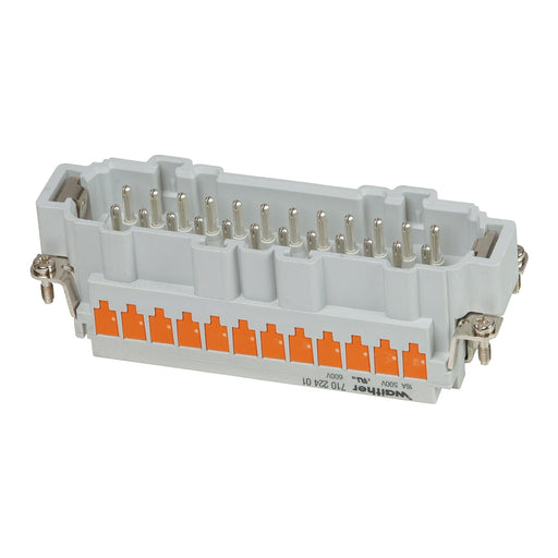 Walther Werke - Kontakteinsatz für Rechtecksteckverbinder Stifteinsatz 71022401 B24 0,5-2,5 20-14AWG