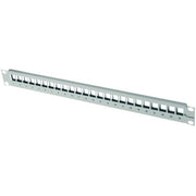 Telegärtner - Patchpanel Kupfer 19Z.-Modulträger 1HE 100021496 für 24AMJ Module