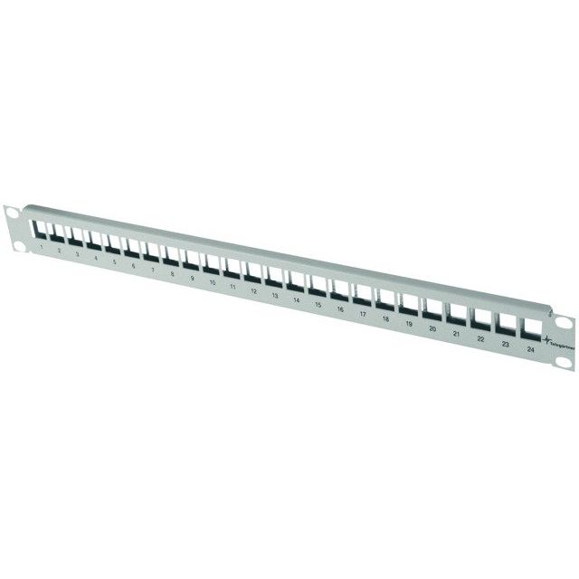 Telegärtner - Patchpanel Kupfer 19Z.-Modulträger 1HE 100021496 für 24AMJ Module