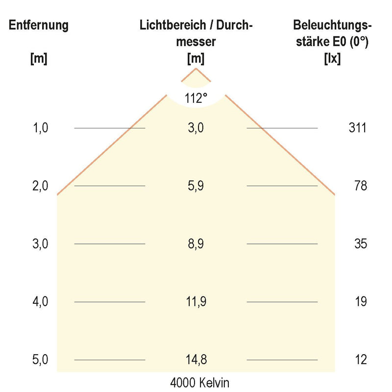EVN Lichttechnik - Decken-/Wandleuchte LED-Anbauleuchte D54250125