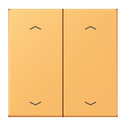 Jung - Abdeckung/Bedienelement für Installationsschalterprogramme Wippe mit Pfeilsymbolen LC 102 P 254 ocre jaune clair