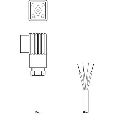 Leuze - Konfektioniertes Sensor-Aktor-Kabel Anschlussleitung BK7 KB-092-12000- 4