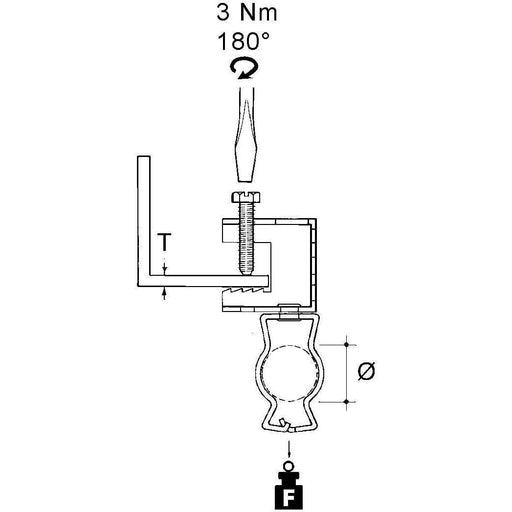 Niedax - Schraubklemme EKLIPS-Rohrbf. FH65-GM1926 − 25 Stück