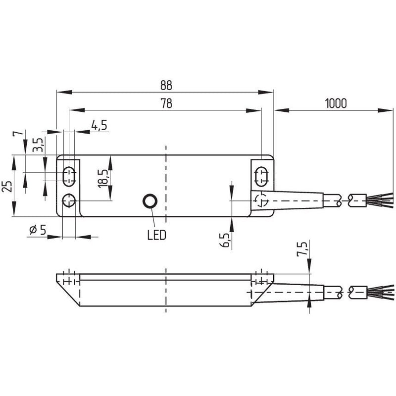 Schmersal - Konfektioniertes Sensor-Aktor-Kabel Sensorleitung BNS 3312Z2363 2,0M