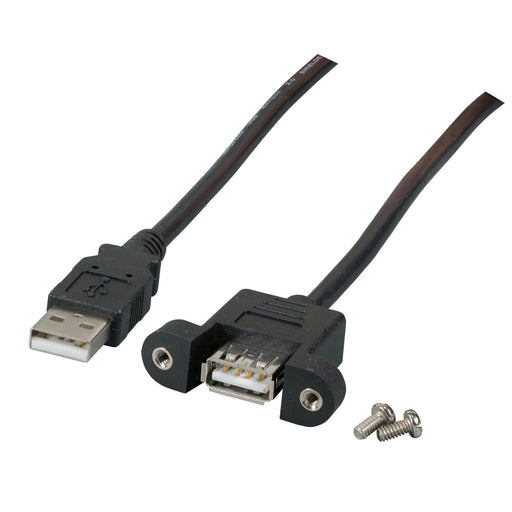 EFB-Elektronik - PC-Kabel USB2.0 Adapterkabelkabel K5291SW.0,5V2 0,5m sw A-A St/Bu