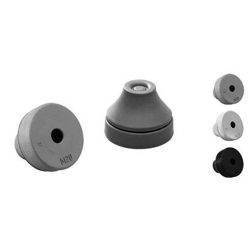 Jacob - Kabeleinsteckstutzen Dichtungsdurchführung M12 G502-1012-12 EPDM RAL9005 − 50 Stück