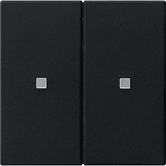 Gira - Bussystem-Tastwippe KNX RF Bedienaufsatz 2-f. 5107005 Schwarz