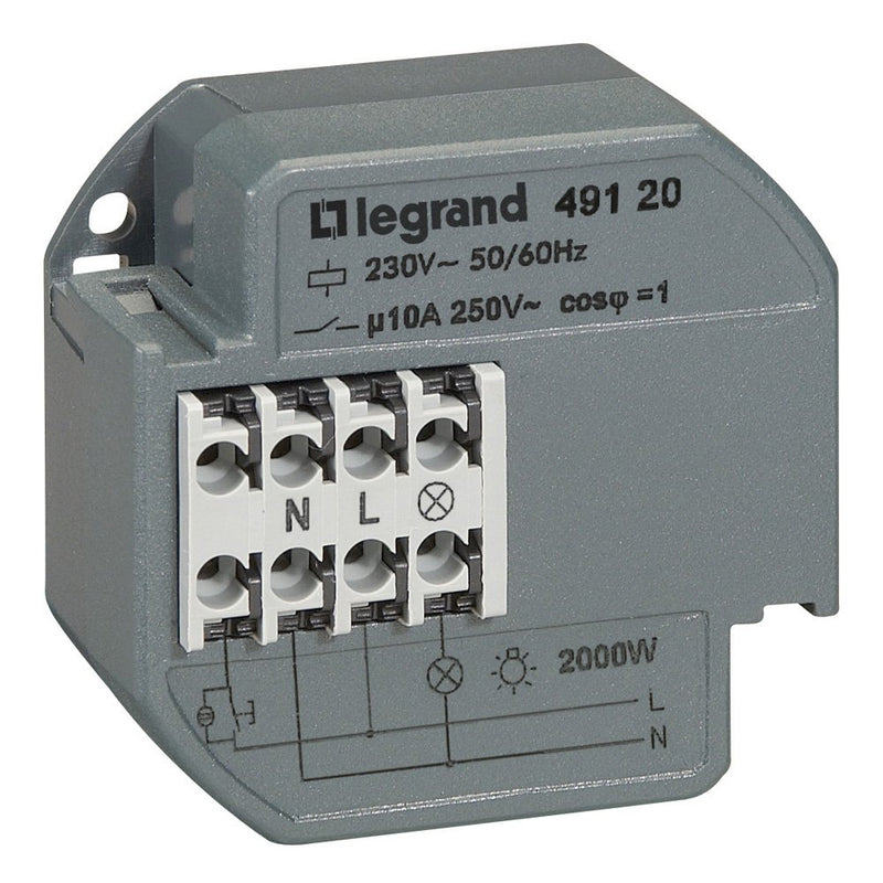 Legrand - Stromstoßschalter Fernschalter Legrand 049120 1S/10A