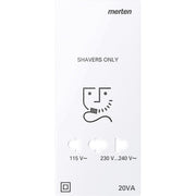 Merten - Rasiersteckdose Zentralplatte aws/gl 213625 für Rasiersteckdose